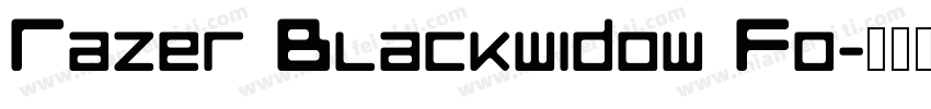 Razer Blackwidow Fo字体转换